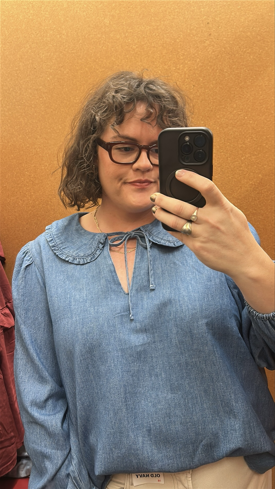 A soft chambray top and my go-
 to glasses - two things I’ll never stop reaching for. I love a piece that feels a little bit classic but still easy for every day, and this one checks all the boxes. The tie neck detail gives it just enough charm without trying too hard. 

#plussize #midsize #size16 #curvystyle #styleinspo #plussizeootd #midsizeootd #plussizestyle #midsizestyle #fashionforall #curvy #curvyfashion #bodyneutrality #curvygirlstyle


#LTKFindsUnder50 #LTKMidsize #LTKPlusSize