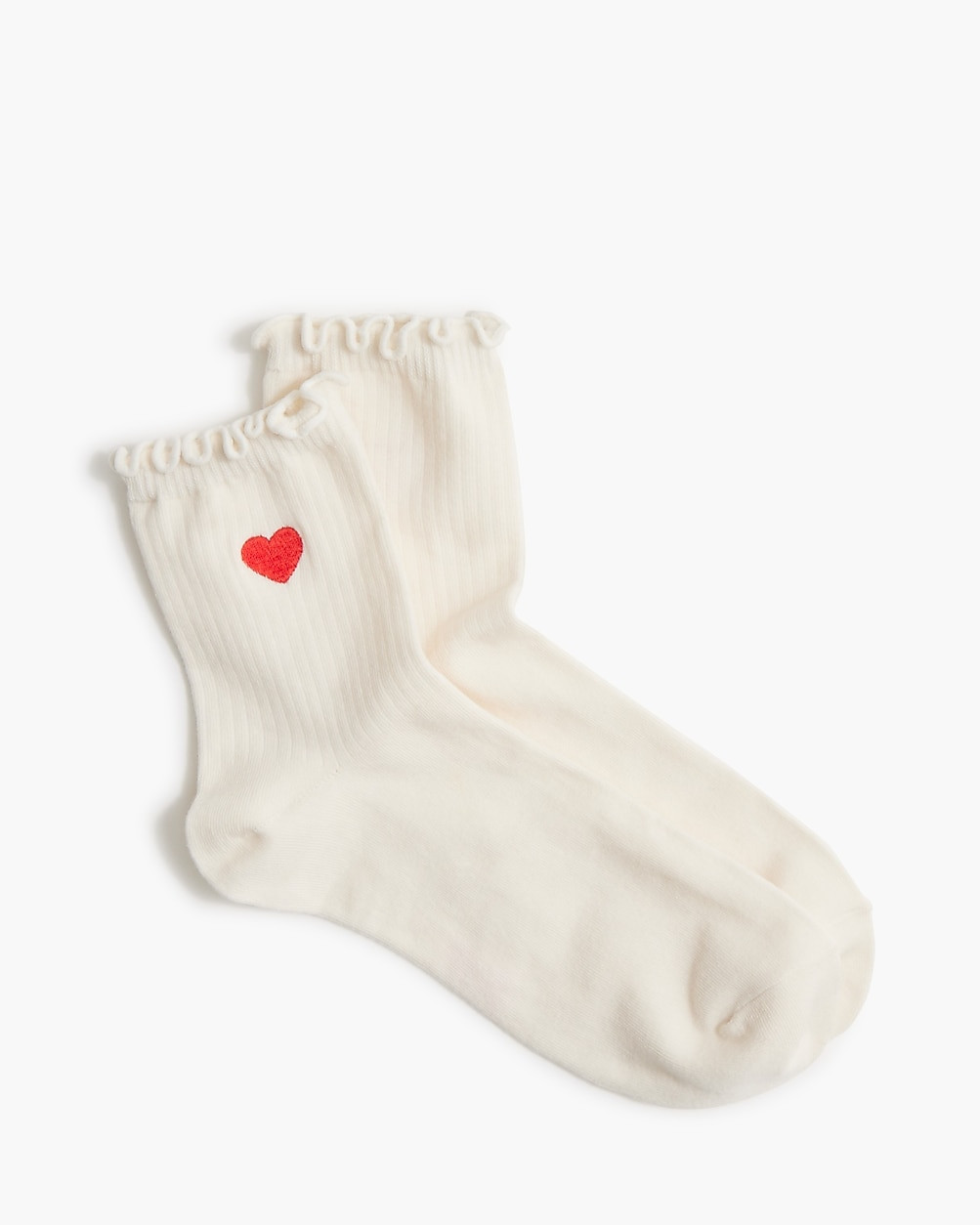 Ruffle heart socks | J.Crew Factory