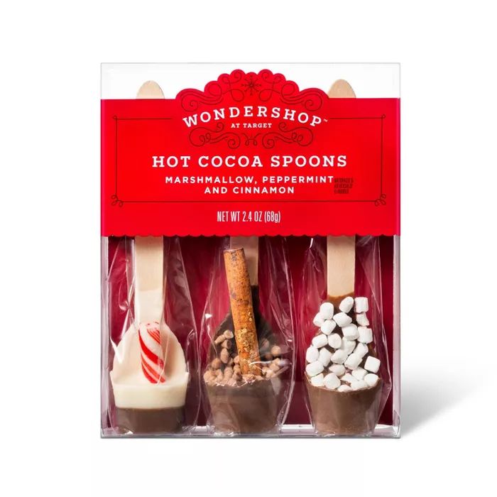 Holiday Hot Cocoa Maker Spoons with Marshmallow, Peppermint, &#38; Cinnamon - 2.4oz/3pk - Wonders... | Target