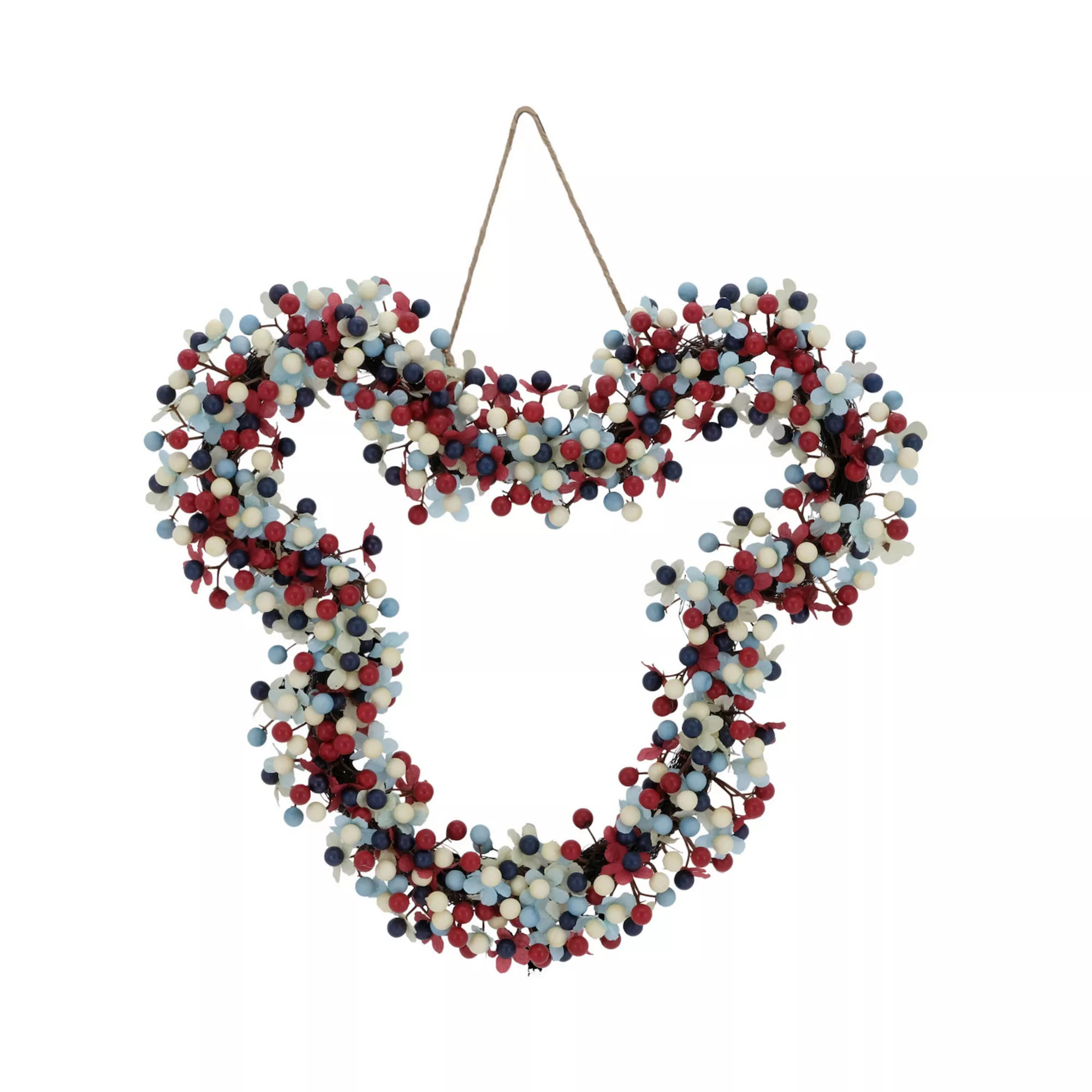 Disney's Mickey Mouse Head Artificial Botanical Wreath by Celebrate Together™ Americana | Kohl's