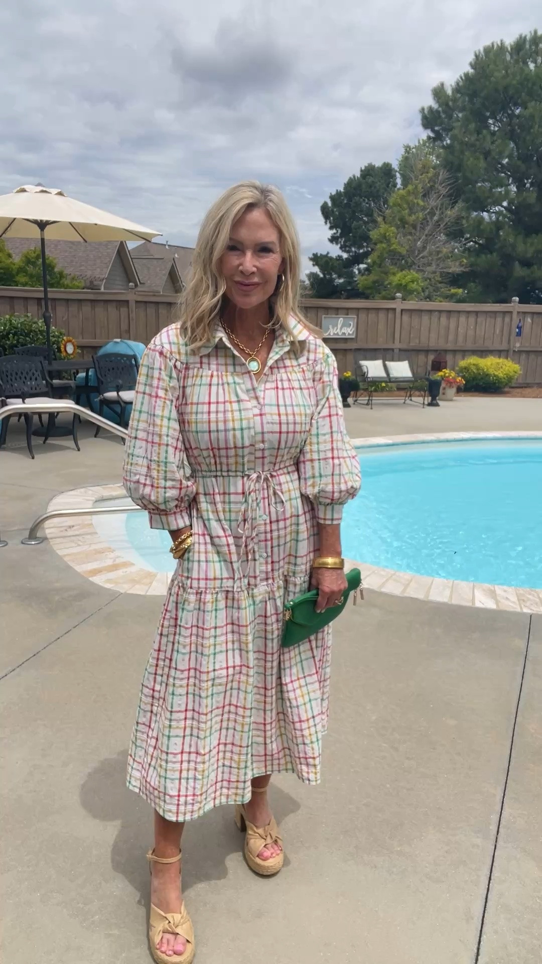 The prettiest summer dress with sleeves and a drawstring tie at the waist.

#LTKgrwm #LTKootd
