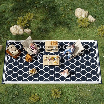 Gulches Outsunny Reversible Outdoor Rug Carpet, 9' x 18' Waterproof Plastic Straw Rug with Carry Bag | Target