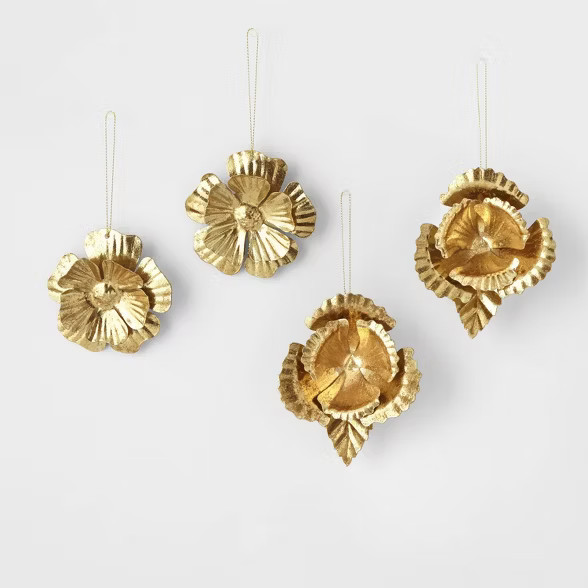 Metal Flower Christmas Tree Ornament - Poppy/Hibiscus - Wondershop™ | Target