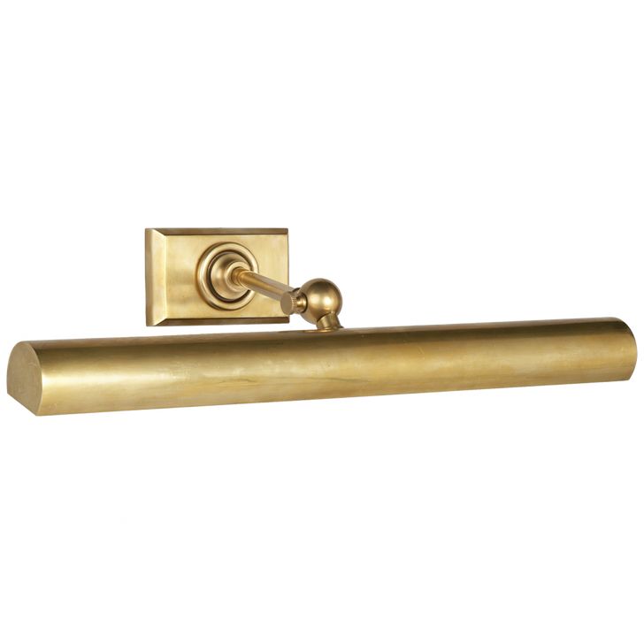 Cabinet Maker Picture Light, 2-Light, Hand-Rubbed Antique Brass, 18"W (SL 2705HAB 28UT8) | Lighting Reimagined
