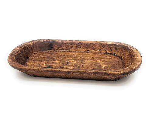 Decorative Wood Dough Bowl- Farmhouse Rustic Bowl- The Durango | Amazon (US)
