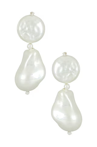 BaubleBar Ella Earrings in Pearl from Revolve.com | Revolve Clothing (Global)