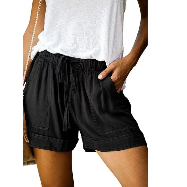 Sexy Dance - S-5XL Womens Casual Drawstring Elastic Waist Summer Shorts with Pockets Ladies Summe... | Walmart (US)