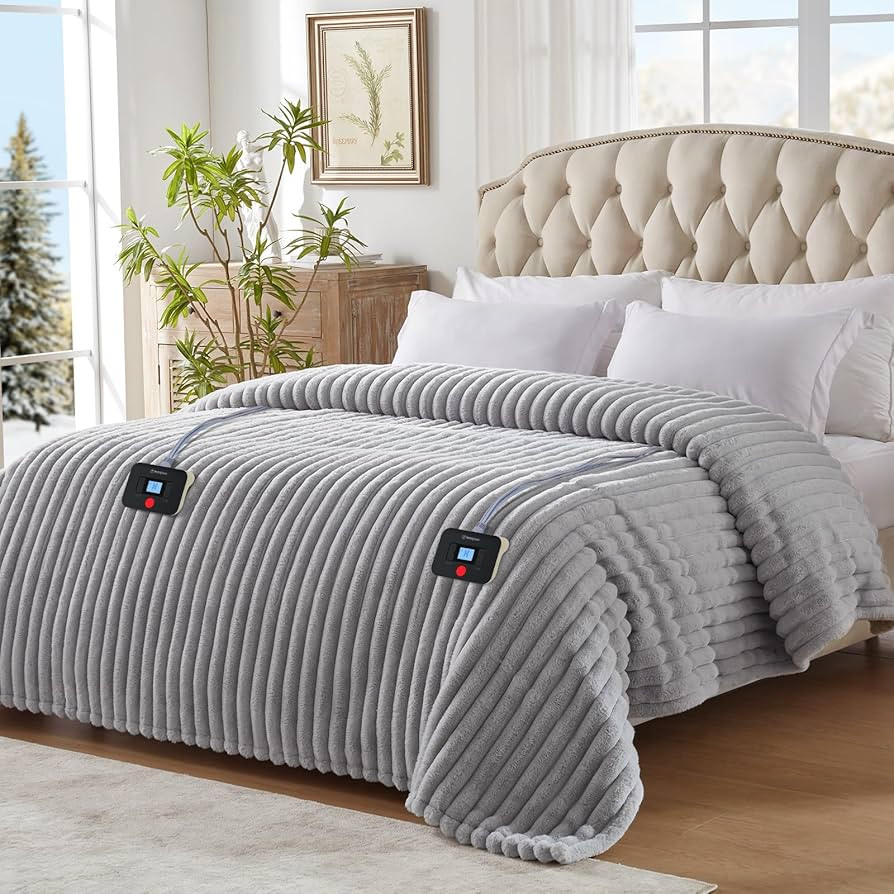 Westinghouse Electric Blanket Queen Size, Soft Luxury Faux Fur & Sherpa Heated Blanket with 10 He... | Amazon (US)