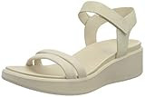 ECCO Women's FLowt Luxery Wedge Ankle Strap Sandal, Limestone Nubuck, 5-5.5 | Amazon (US)