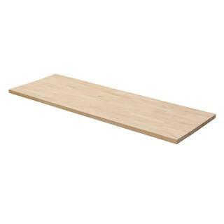 6 ft. L x 25 in. D Unfinished Birch Solid Wood Butcher Block Countertop with Square Edge | The Home Depot