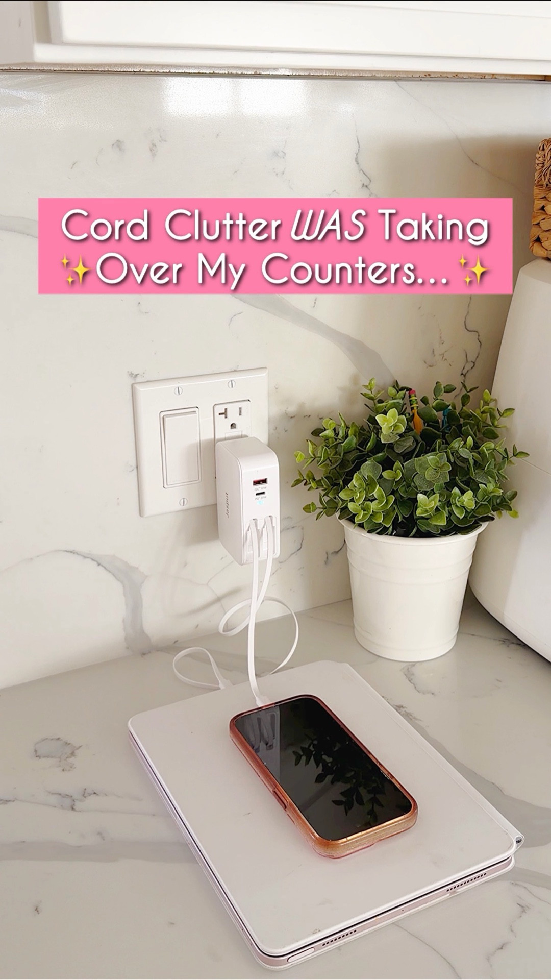 Cord clutter was taking over my counters, so I switched to this all‑in‑one charging station. Retractable cords keep everything tidy and in one place — perfect for anyone who wants cleaner, calmer countertops.
#amazonfinds #organization #chargingsetup #clutterfreehome

#LTKmomlife #LTKHome #LTKSaleAlert