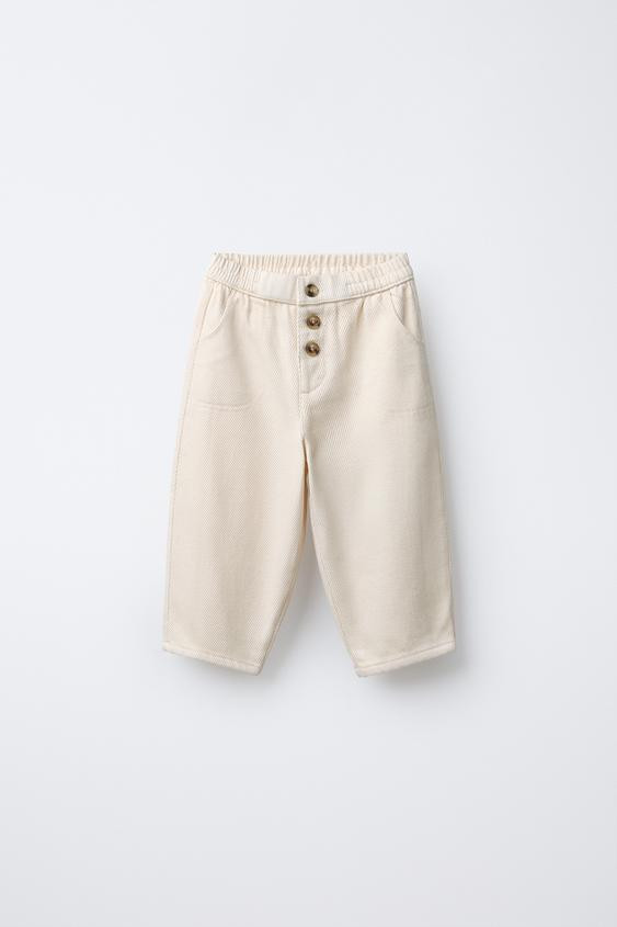 SOFT TOUCH BUTTON PANTS | Zara US