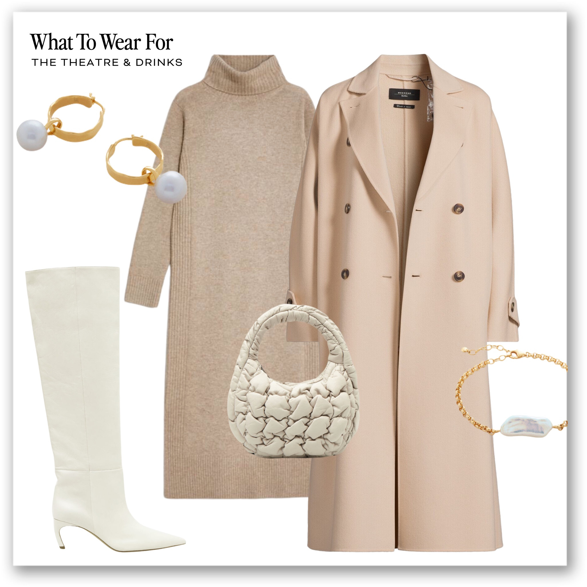 Evening style 

Winter wardrobe, beige midi dress, smart wool coat, quilted bag, COS, arket, knee high heeled boots, date night, high street, evening wear 

#LTKstyletip #LTKSeasonal #LTKeurope