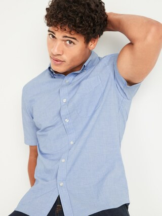 Built-In Flex Everyday Short-Sleeve Shirt for Men | Old Navy (US)
