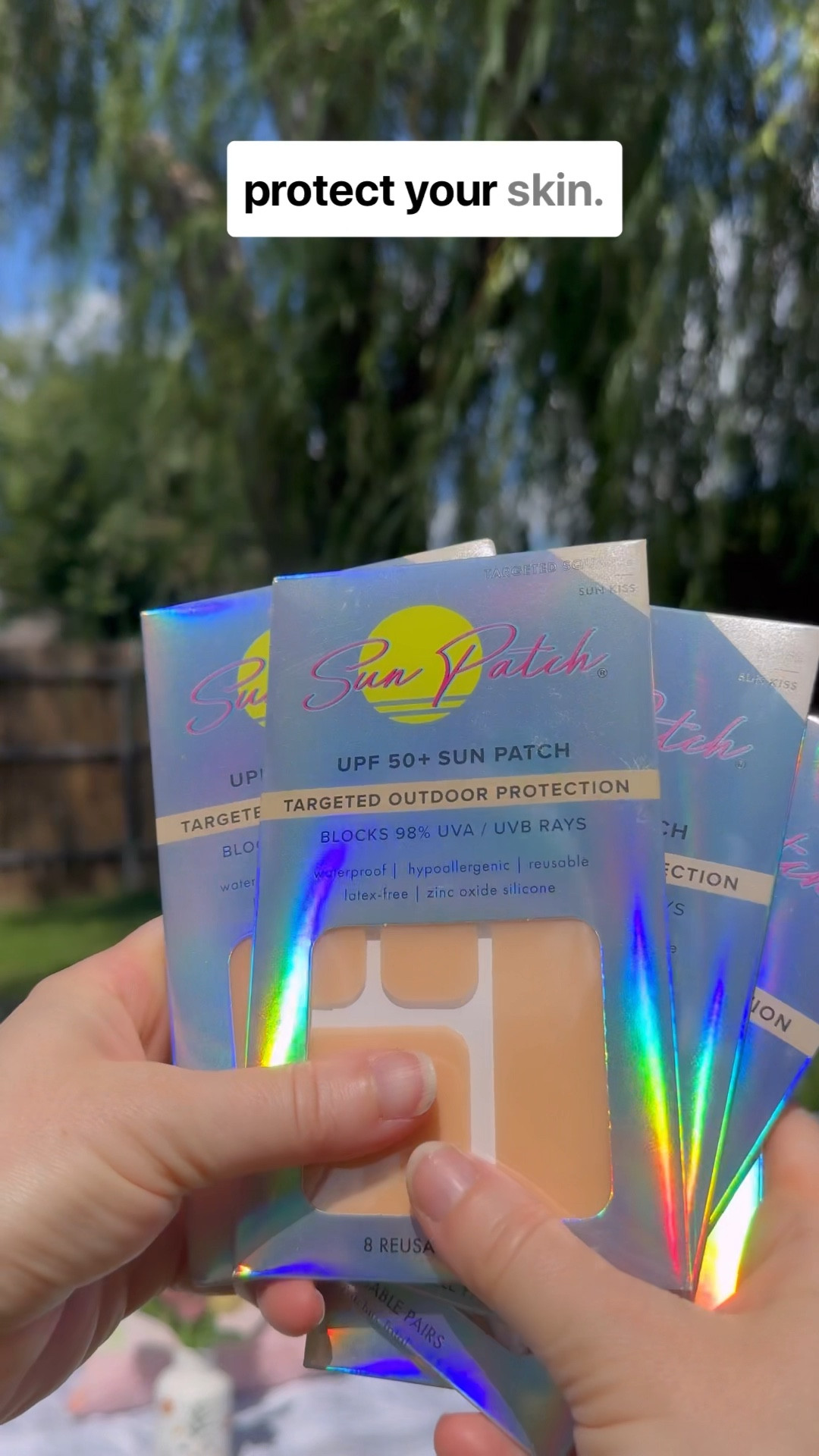 Whether you’re out with the kids or enjoying a sunny stroll, Sun Patch has your skin covered—literally! ☀️

#SunPatch #SmartSunCare #MomInStyle #SunProtection #ScarCare #HealingSkin #SelfCareInTheSun #ad @shopltk @sun.patch 

#LTKBeauty #LTKSaleAlert #LTKFamily