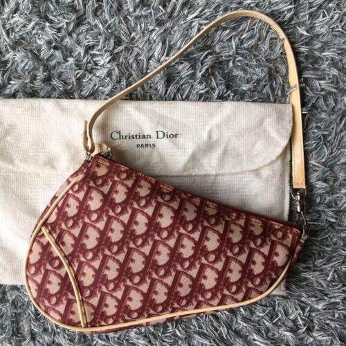 Christian Dior Trotter Pouch saddle bag Bordeaux vintage used from japan  | eBay | eBay US