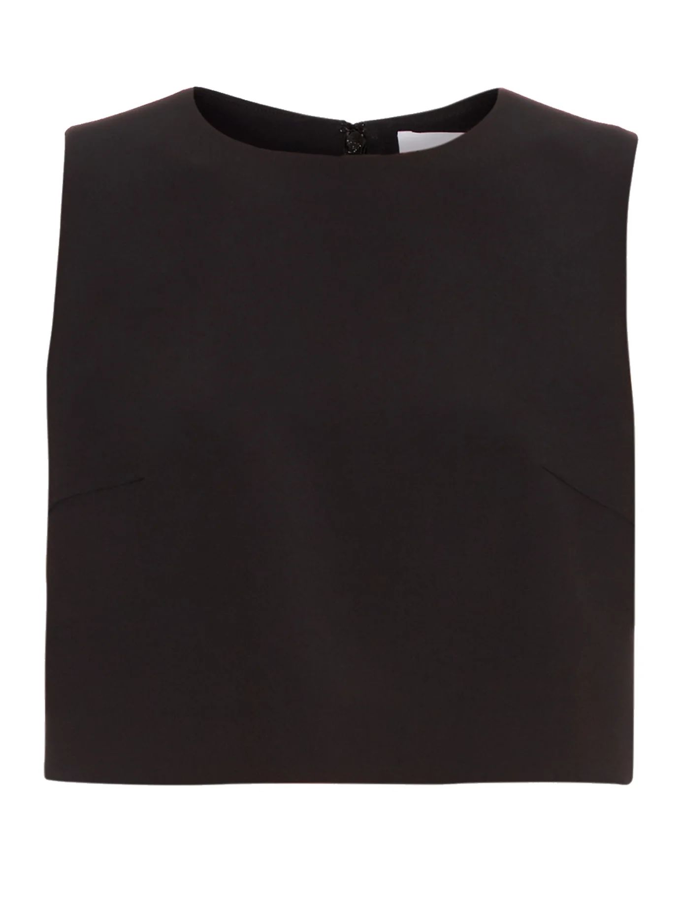 Sleeveless crepe cropped top | Matches (US)