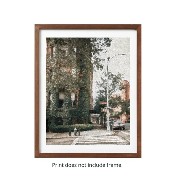 Painting Inspired Ivy Uptown Corner New York City Print | Etsy (US)