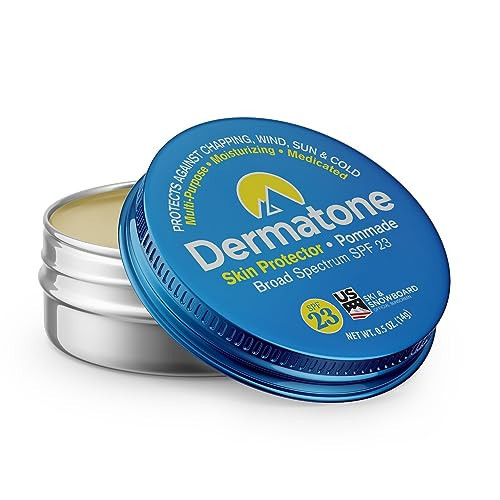 Dermatone Skin Protector Balm | Sun, Wind, Cold, Chapping & Frostbite Protection | Face and Lip Balm SPF23 | Moisturize & Repair Dry Skin | Barrier Cream | 0.5oz | Amazon (US)