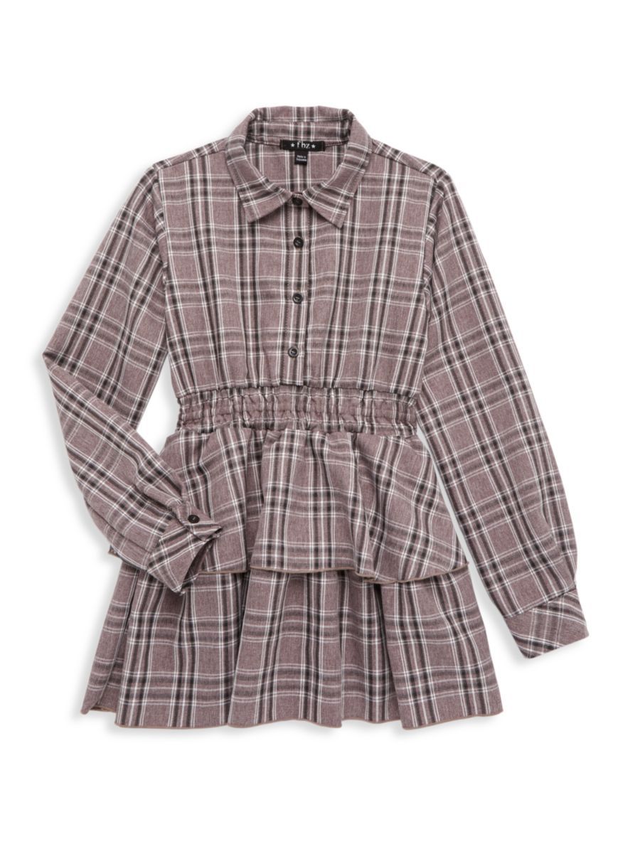 Girl's Plaid Shirtdress | Saks Fifth Avenue