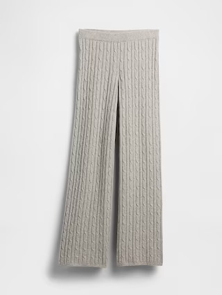 CashSoft Cable-Knit Sweater Pants | Gap (US)