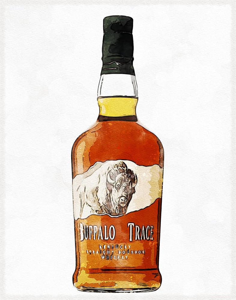 Buffalo Trace Bourbon Watercolor Art Print - Bourbon Trail Ditillary - Great for Bar, Restaurant,... | Amazon (US)