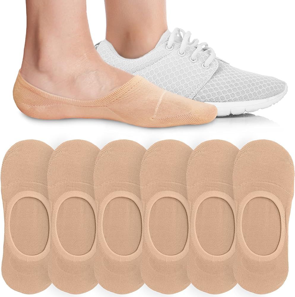 Eedor No Show Socks Womens Non Slip Low Cut Socks for Women… | Amazon (US)