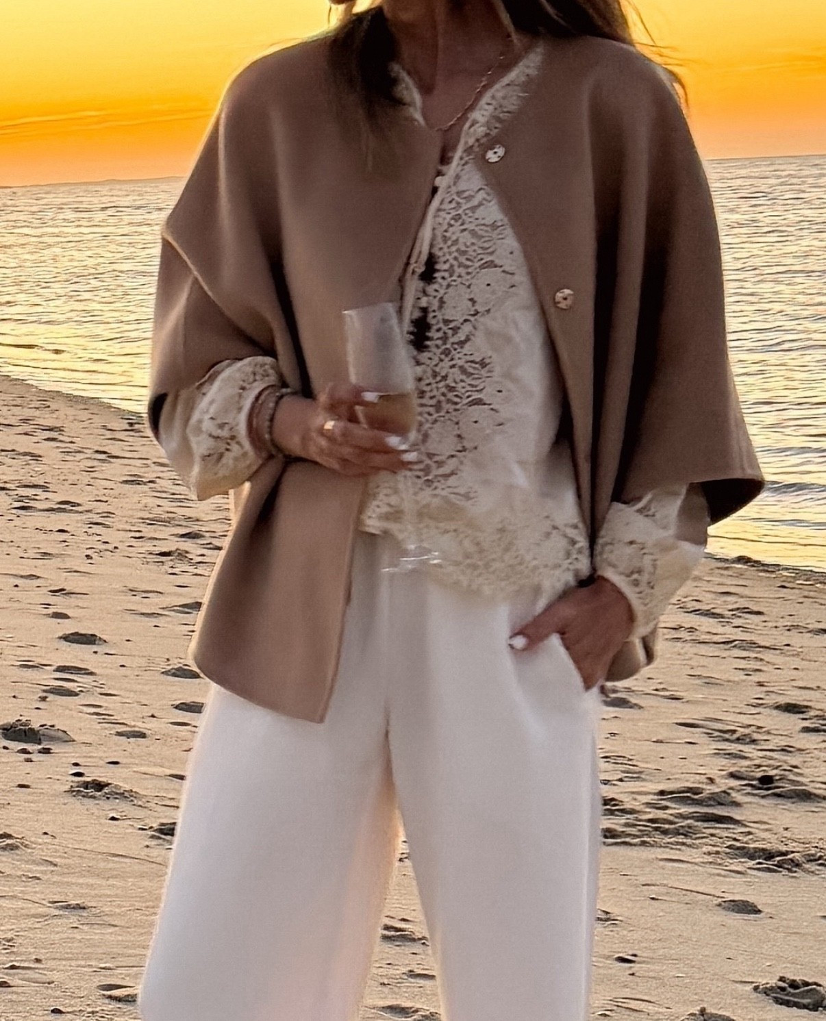 -Cashmere cape to dress up or down. Perfect lightweight warmth 
-pants are pullon, full elastic, I’m 5’6”. 
-top is Doen https://go.shopmy.us/p-27169666
-velvet flat are very comfortable TTS


#LTKOver40 #LTKSeasonal #LTKTravel