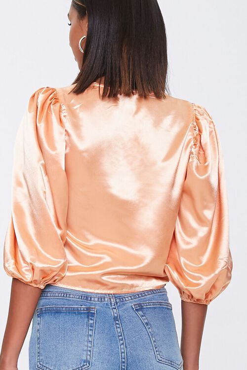 Satin Tie-Front Top | Forever 21 (US)