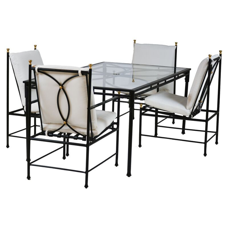 Frances 7-Pc Dining Set, White | One Kings Lane