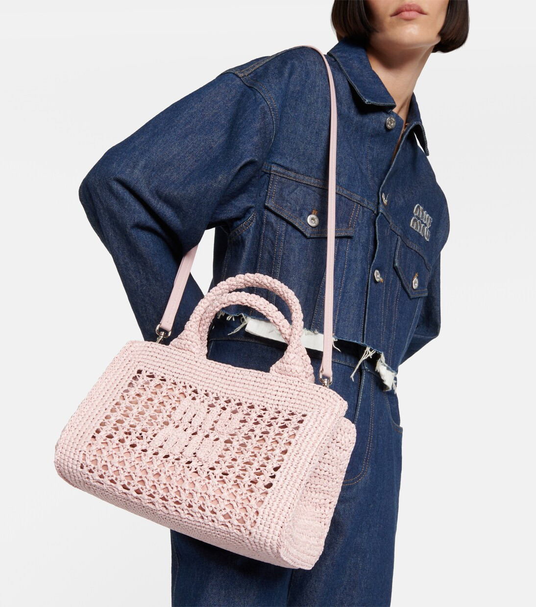 Logo crochet tote bag | Mytheresa (UK)