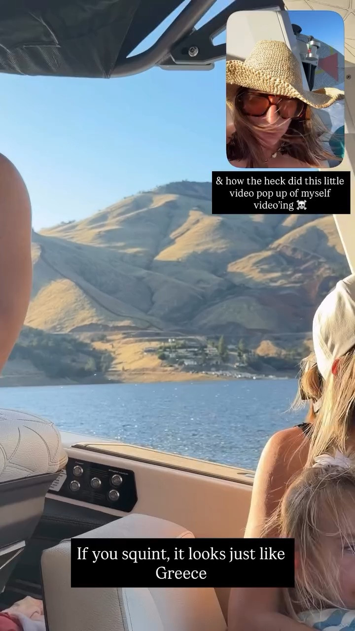 If you squint, it looks just like Greece & how the heck did this little video pop up of myself video’ing ☠️
