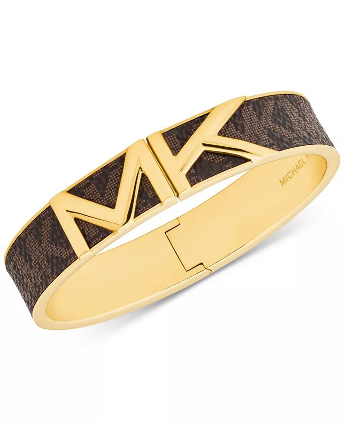 Gold and Brown Bangle Bracelet | Macys (US)