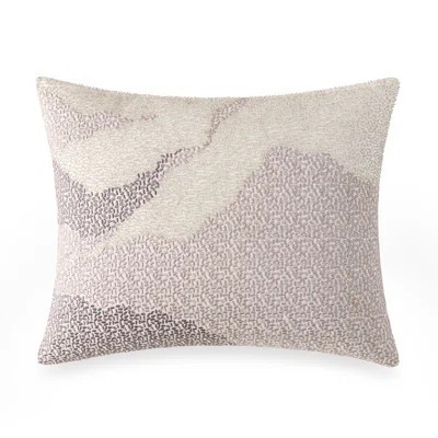 Donna Karan Home Beaded Cloud 16In X 20In Decorative Pillow Platinum | Wayfair North America