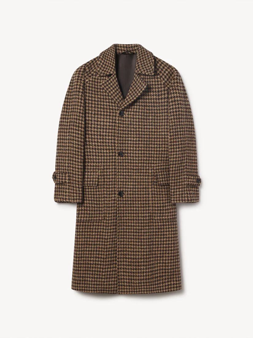 Spiced Houndstooth Windward Balmacaan - Buck Mason- Modern American Classics | Buck Mason