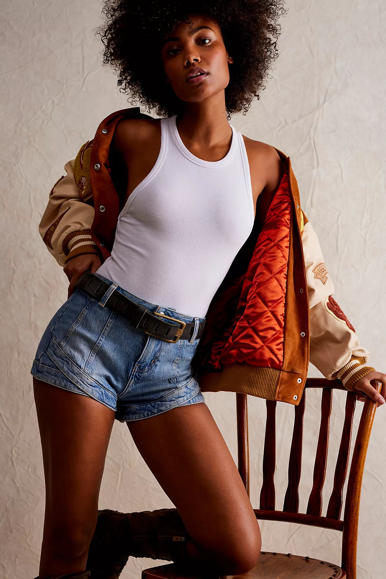 CRVY Mona High-Rise Shorts | Free People (Global - UK&FR Excluded)