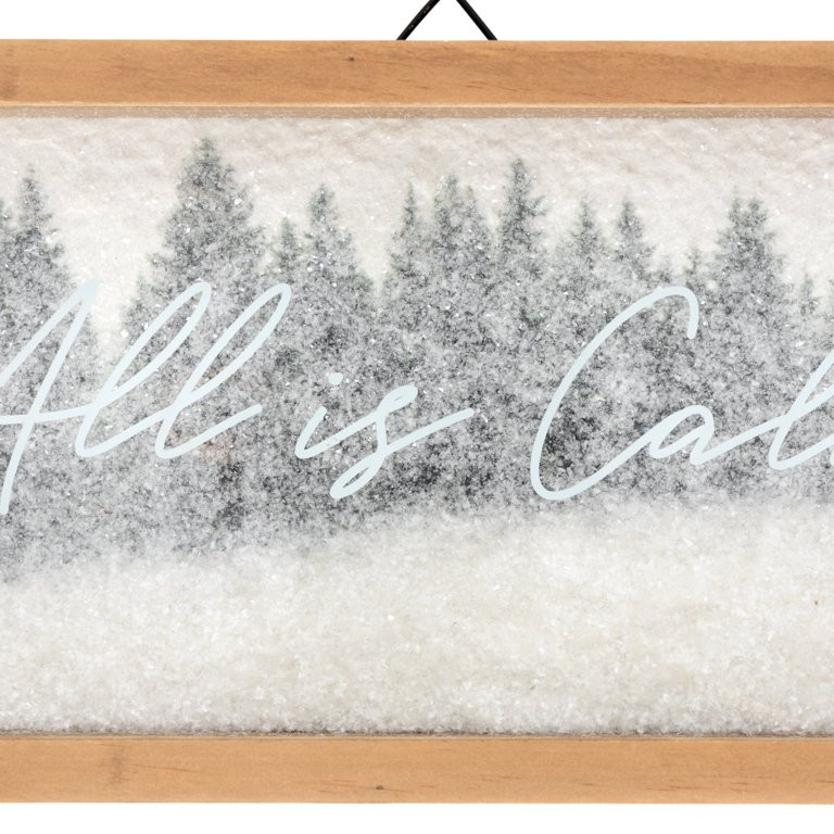 My Texas House All is Calm Christmas Sign, 14 in x 6 in | Walmart (US)