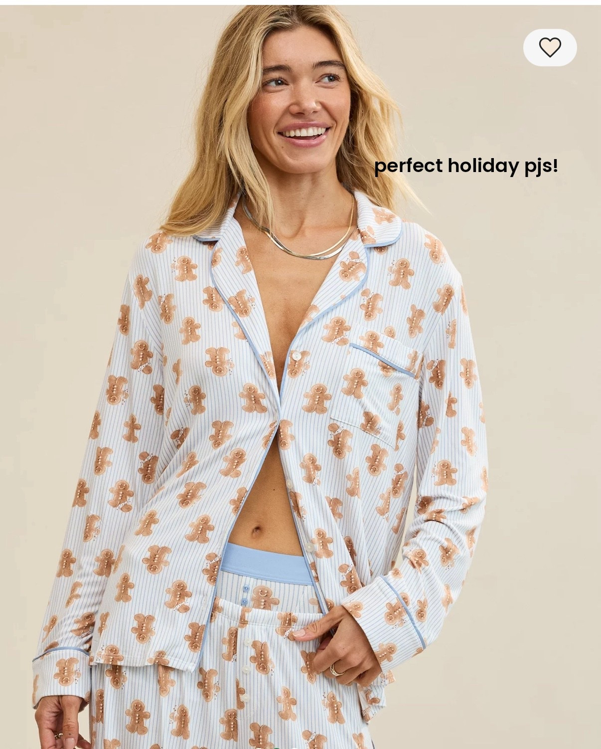 Gingerbread man holiday pjs 

#LTKOver40 #LTKCyberWeek #LTKHoliday