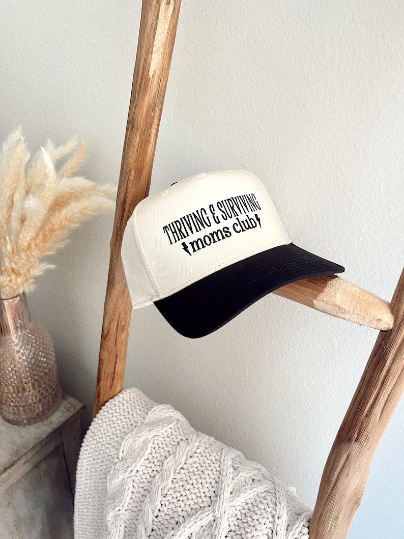 Thriving & Surving Moms Club Embroidered Trucker Hat | Weekend Hat | Fall Trucker Hat | Mom Hat |... | Etsy (US)