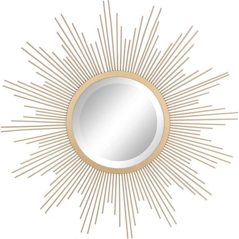 Sunburst Wall mirror, 24 Inch, Gold | Walmart (US)