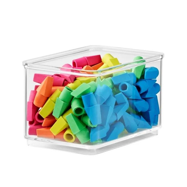 The Home Edit Small Clear Storage Bin Organizer Inserts, 2 Piece, 4.68" x 2.95" x 3.12" | Walmart (US)