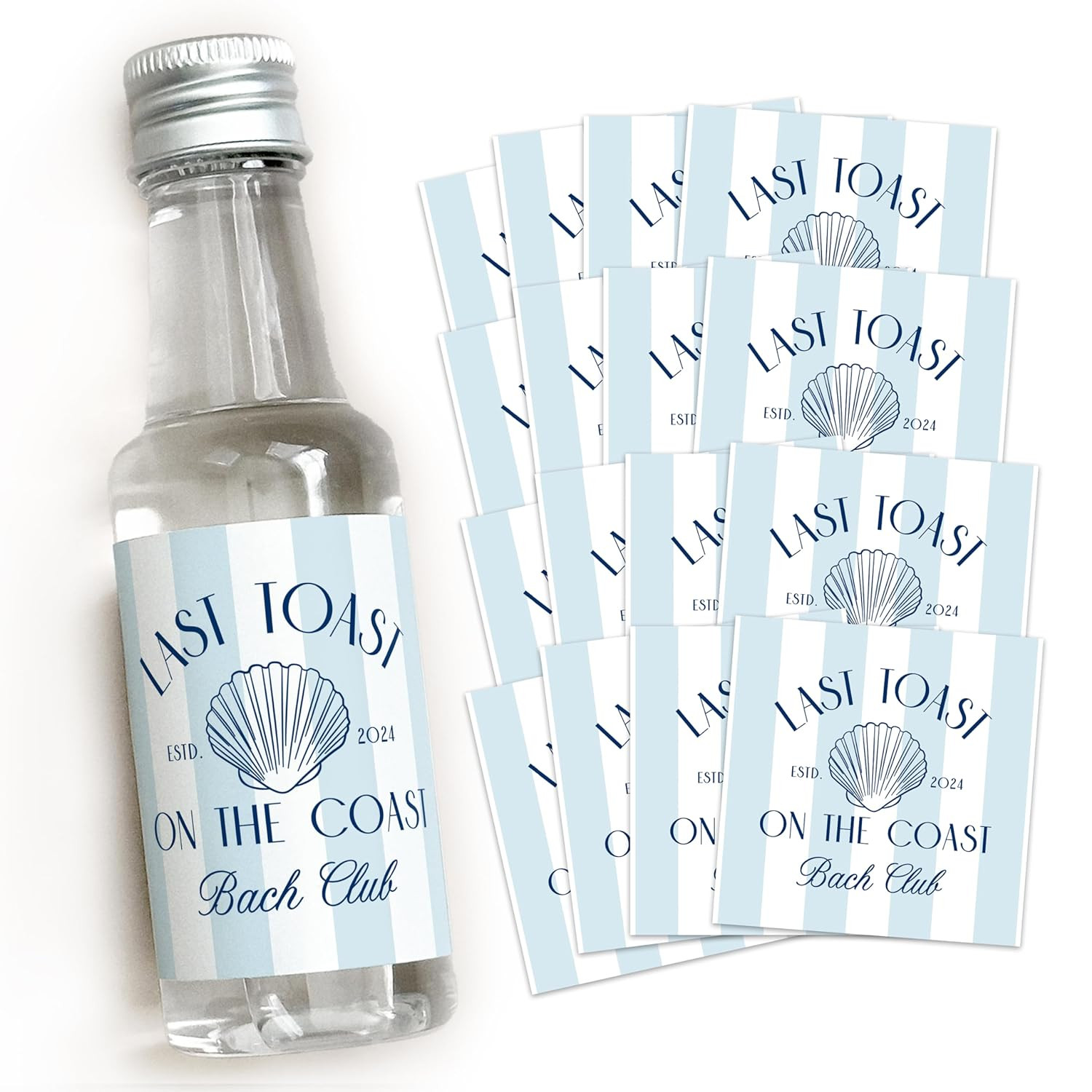 Last Toast on the Coast - 50 mL Bachelorette Liquor Labels - Coastal Bachelorette Party Favors - ... | Amazon (US)