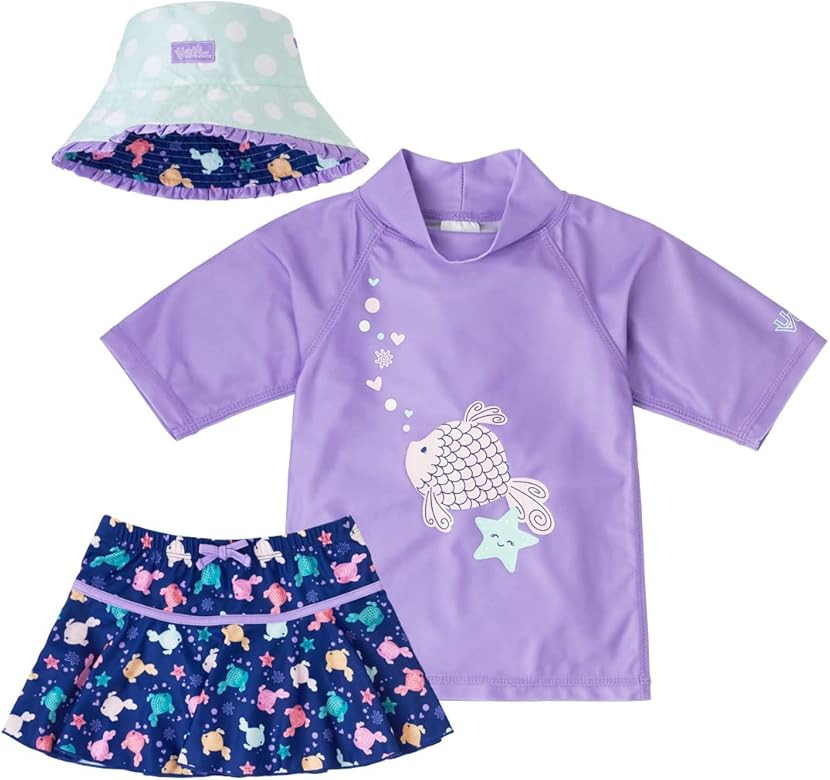 UV SKINZ UPF 50+ Girls' 3-Piece Swim Set | Amazon (US)