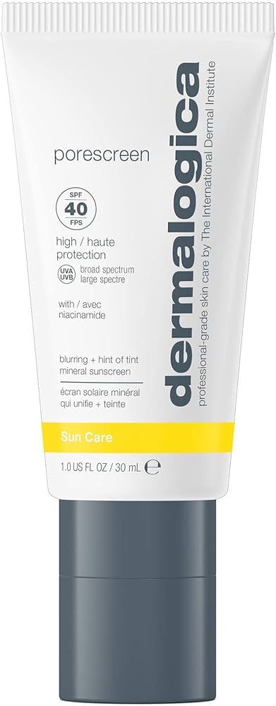 Dermalogica Porescreen Mineral Face Sunscreen SPF 40, Sun Protector and Pore Supporting Primer wi... | Amazon (US)