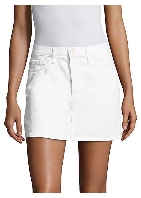 Le Mini White Denim Skirt | Saks Fifth Avenue