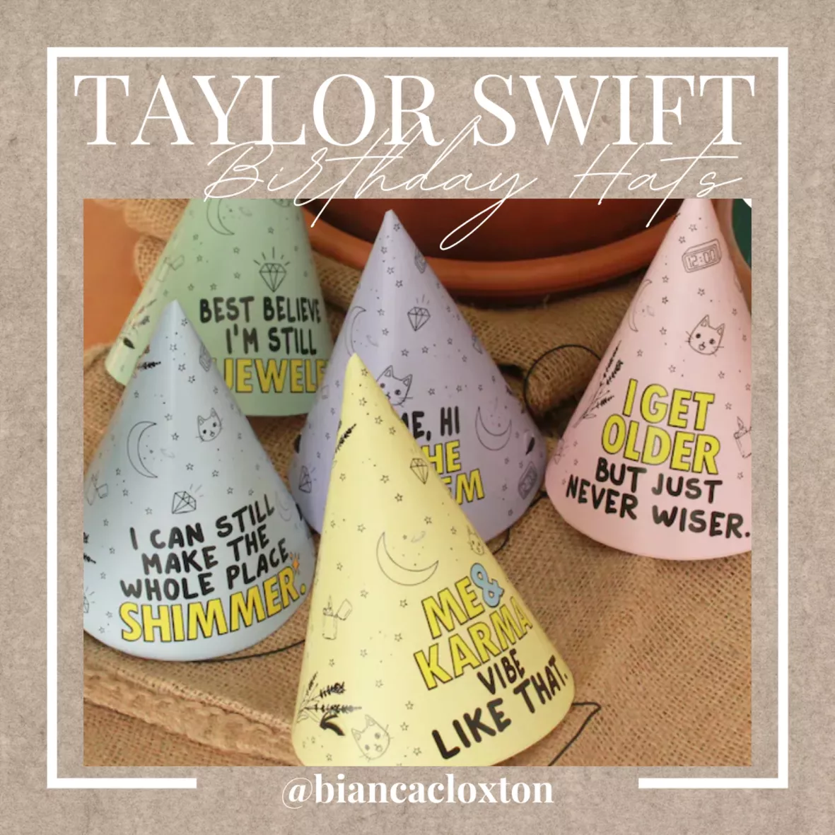 Taylor Swift Party Favours  Taylor swift birthday party ideas