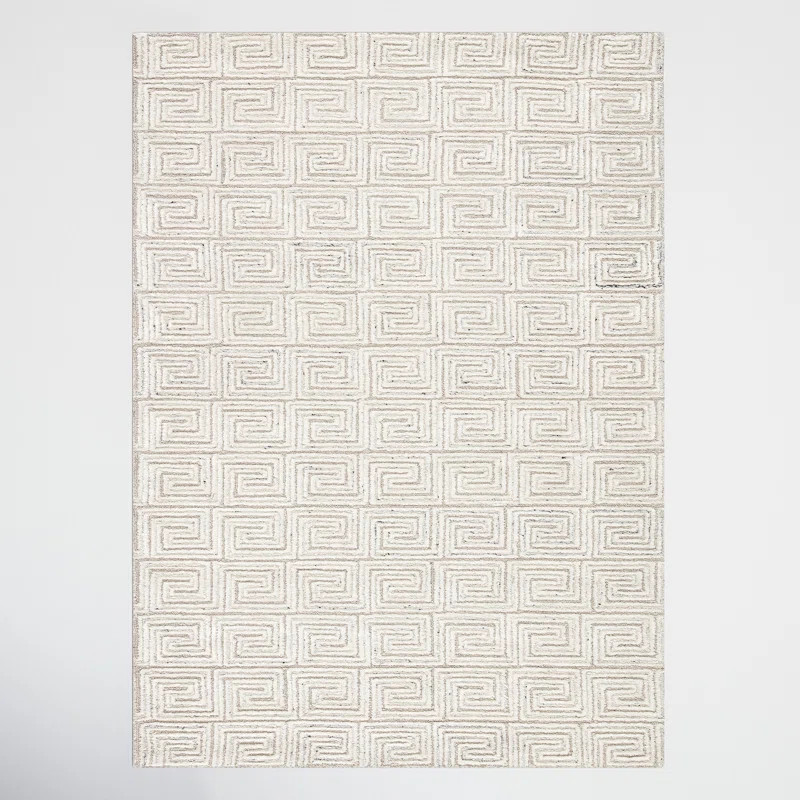 Hampson Hand Tufted Whisper White Rug | Wayfair North America
