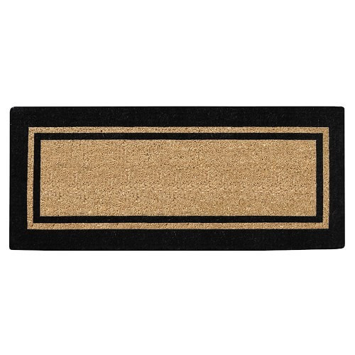 Low Profile Double Picture Frame Doormat, 24"" X 57"", Black | Williams-Sonoma