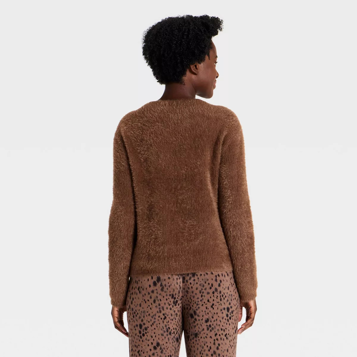 Women's V-Neck Pullover Sweater - Auden\u2122 Brown M | Target