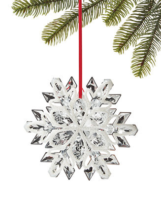 Holiday Lane Snowdaze Dimensional Snowflake Ornament, Exclusively at Macy's - Macy's | Macy's